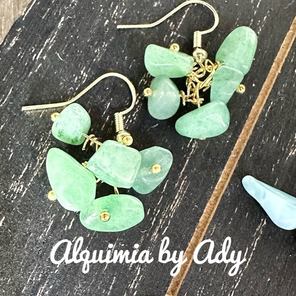 Alquimia by Ady Green Stone Earrings - Picture 1 of 4
